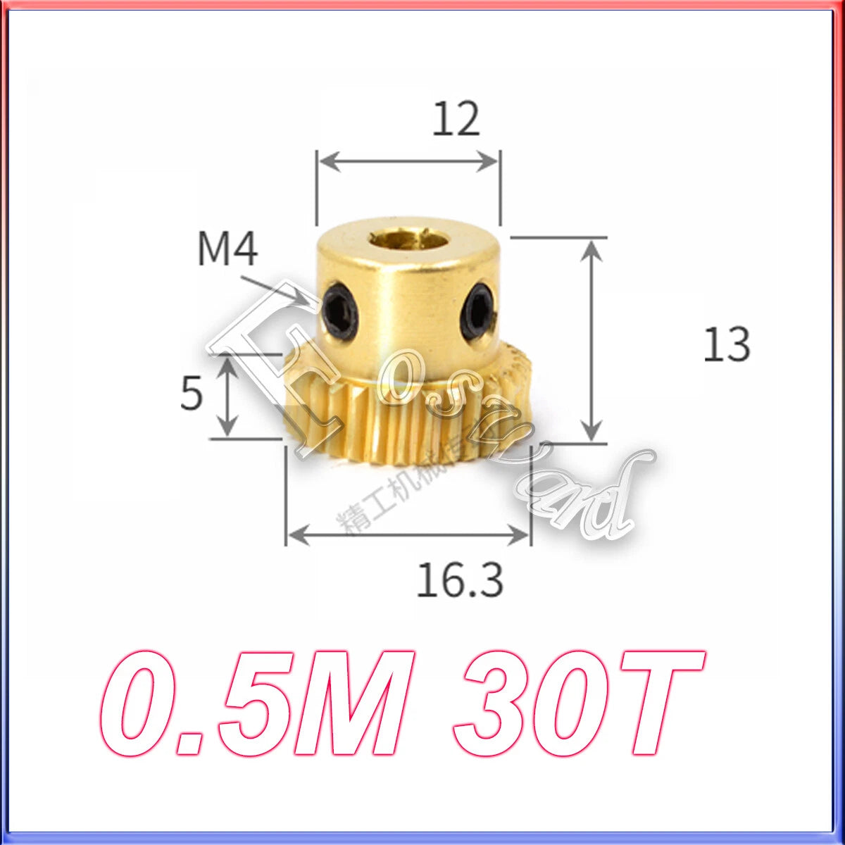 Worm Gear Set 0.5/0.8/1/1.5 Mod Rod Shaft Gear Wheel Reduce Transmission Part