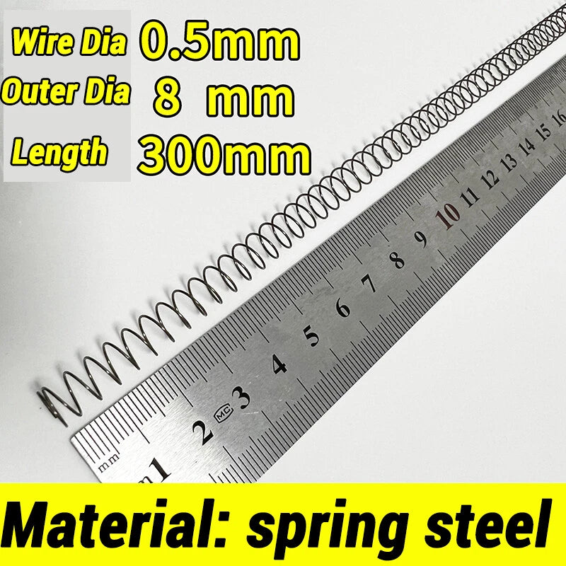 Compression Spring Various Size 2-60mm Diameter & 300mm Length Pressure Small