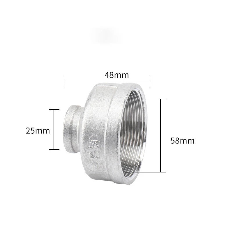 BSP Stainless Steel Reducing Bush — Female Thread Pipe Fitting