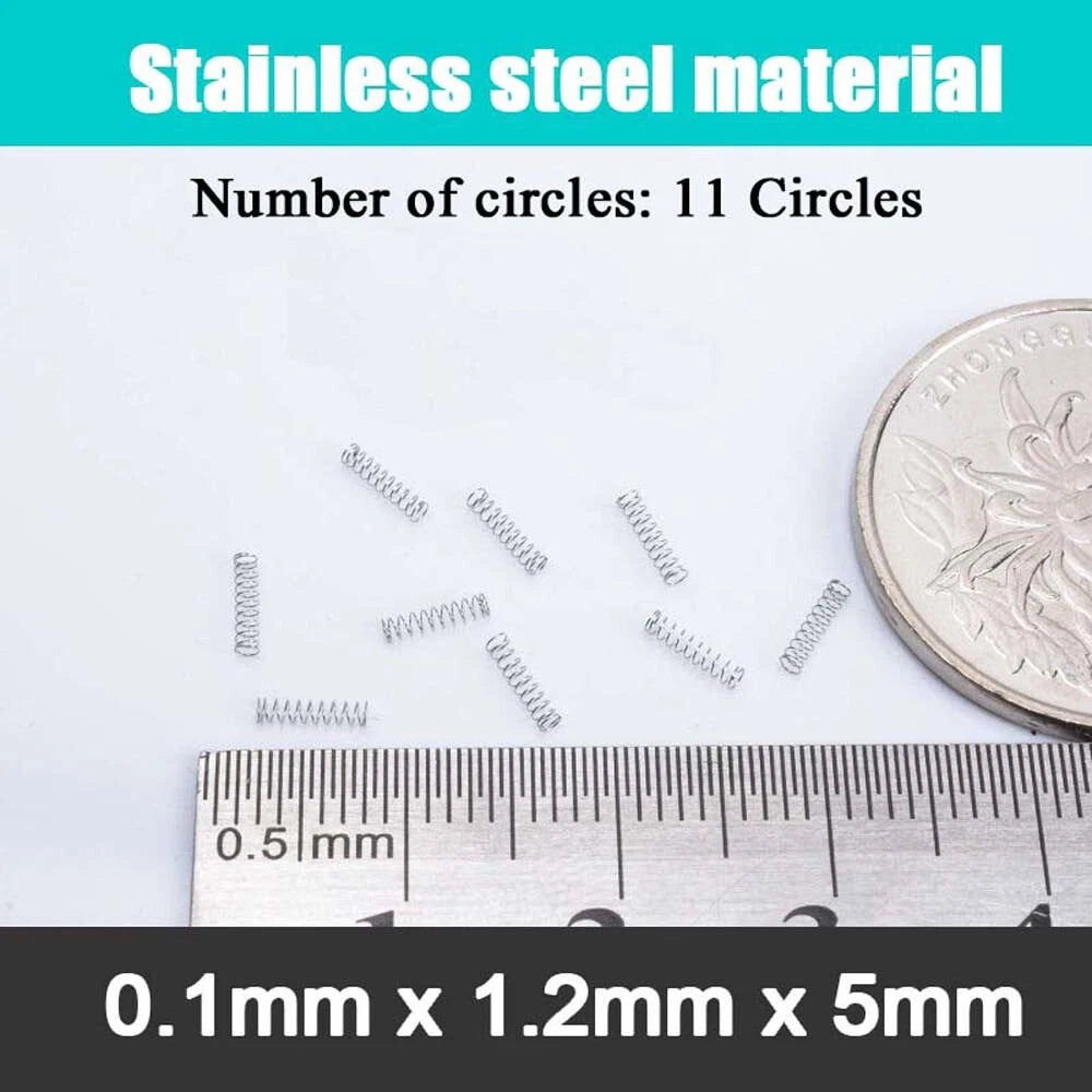 Stainless Steel Compression Springs Steel wire 0.1 mm small coil spring 5-20mm