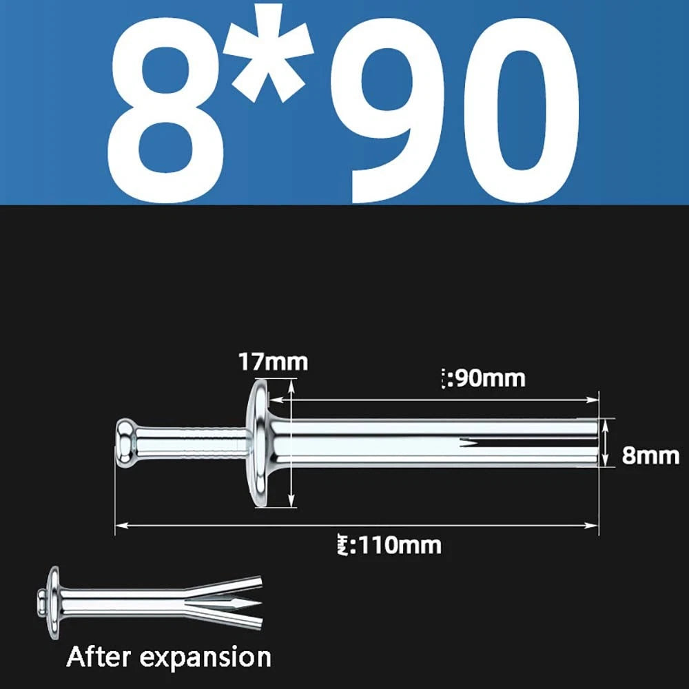 M6 M8 Galvanized Expansion Bolts — Metal Impact Anchors for Concrete & Masonry