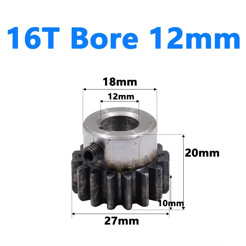 1.5 Module Spur Gear Bore 6/8/10/12/15mm Teeth 10-60 Pinion Pitch 4.71mm