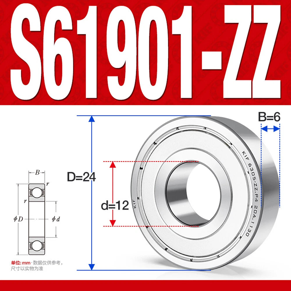 Miniature Stainless Deep Groove Ball Bearing Small Bearings Inner Dia-Ø 2mm-35mm