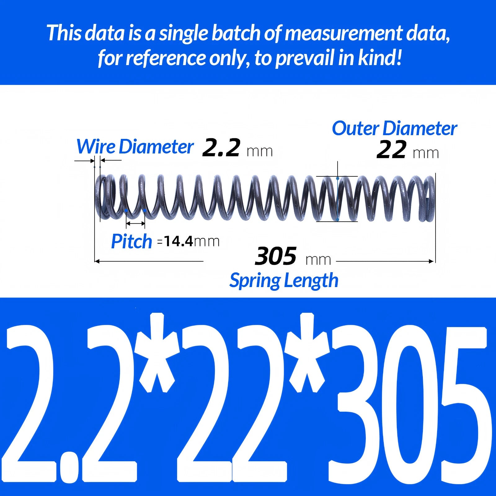 Length 305mm Compression Spring Pressure Springs OD 3-60mm Wire Dia 0.3mm-6.0mm