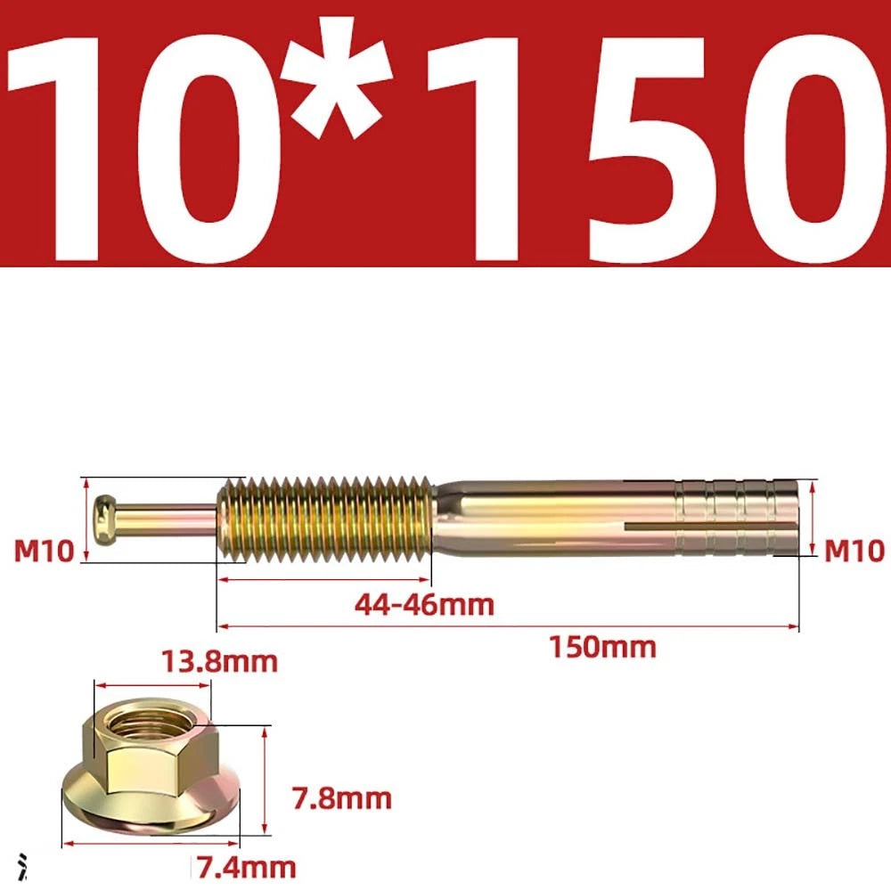 Carbon Steel Expansion Anchor Bolts — M6 to M24, 45mm to 250mm