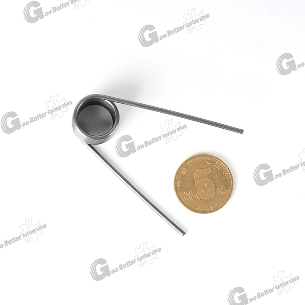 Torsion Spring (pack of 10), 0.3mm wire diameter, 2mm - 5mm OD, Right spring