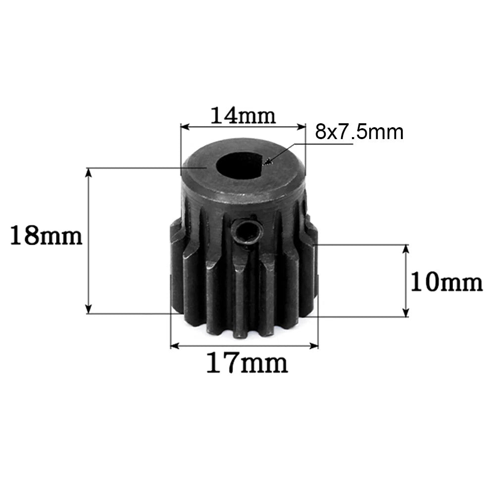 1 Modulus 15 Teeth Spur Gears Transmission Motor Gear Bore 4mm-8mm Pitch 3.14mm