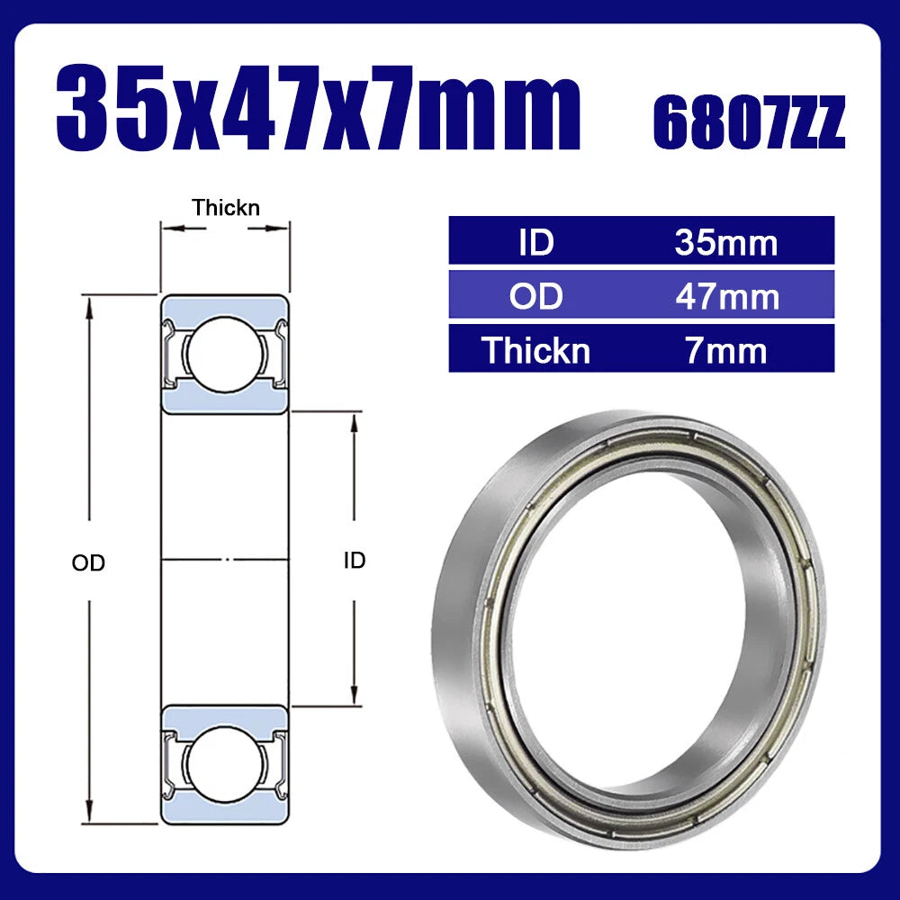 Thin Wall Bearings Deep Groove Ball Bearing ZZ or RZ, Sealed, - Models Complete