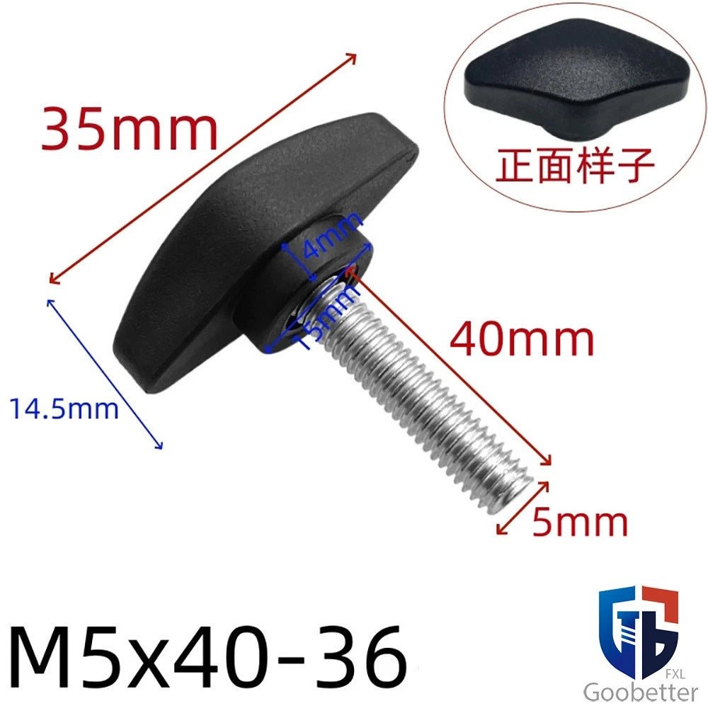 Wing Knob Thumb Screws & Clamping Nuts — M5 M6 M8 M10, D36 / D55 Flange - HomeDIYer