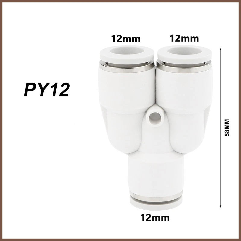 Pneumatic Push Fit Connectors Air Hose Speed Push In Fittings PU PE PY PG PEG