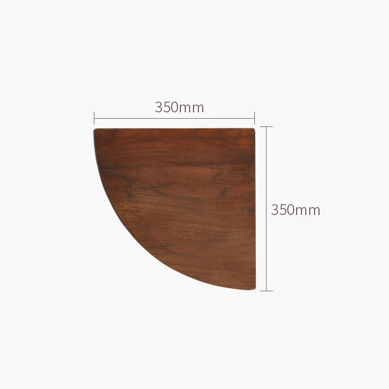 Oak Corner Shelf Wall Mounted Triangle Floating Shelves Oak Wall Storage Display