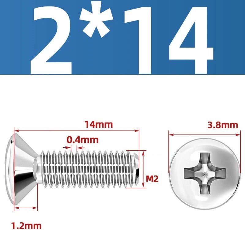 Phillips Oval Head Machine Screws Stainless Steel — M1.6 to M10, All Sizes - HomeDIYer