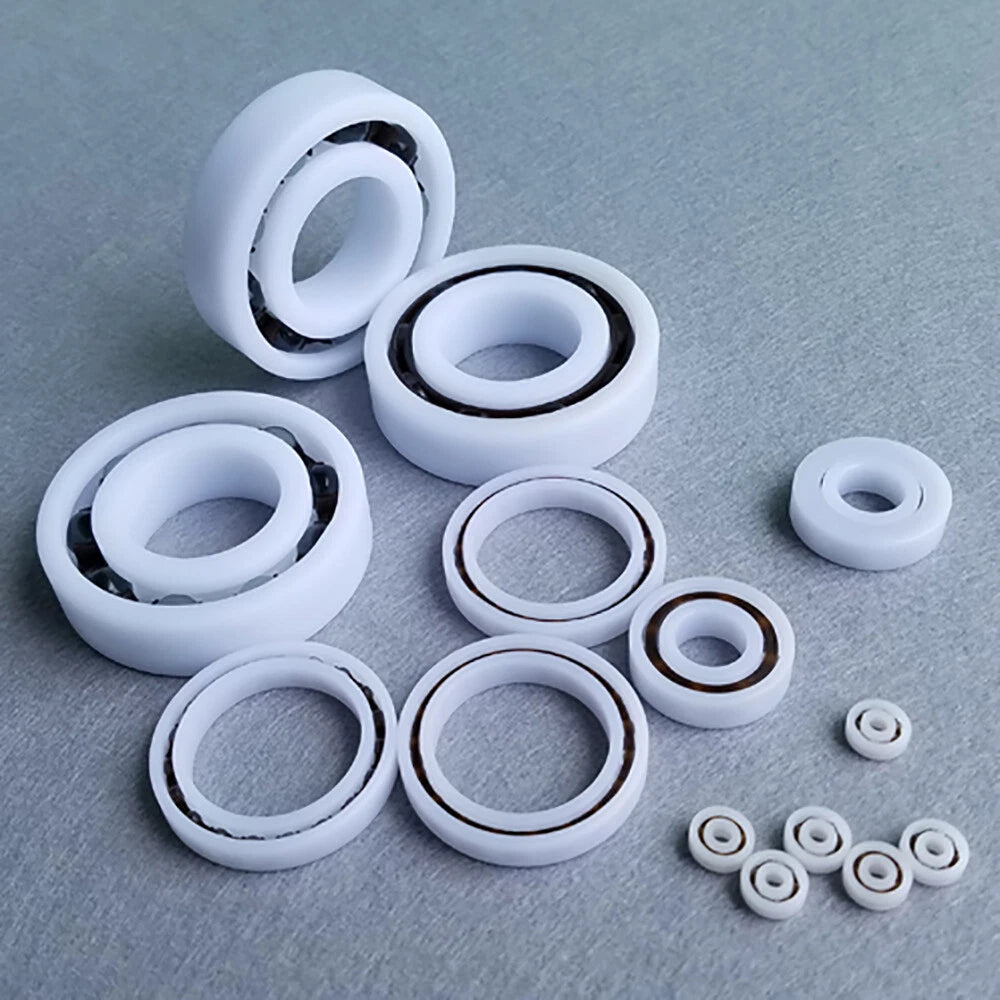 POM Plastic Bearing Glass Ball Miniature Deep Groove Ball Bearings Various Sizes