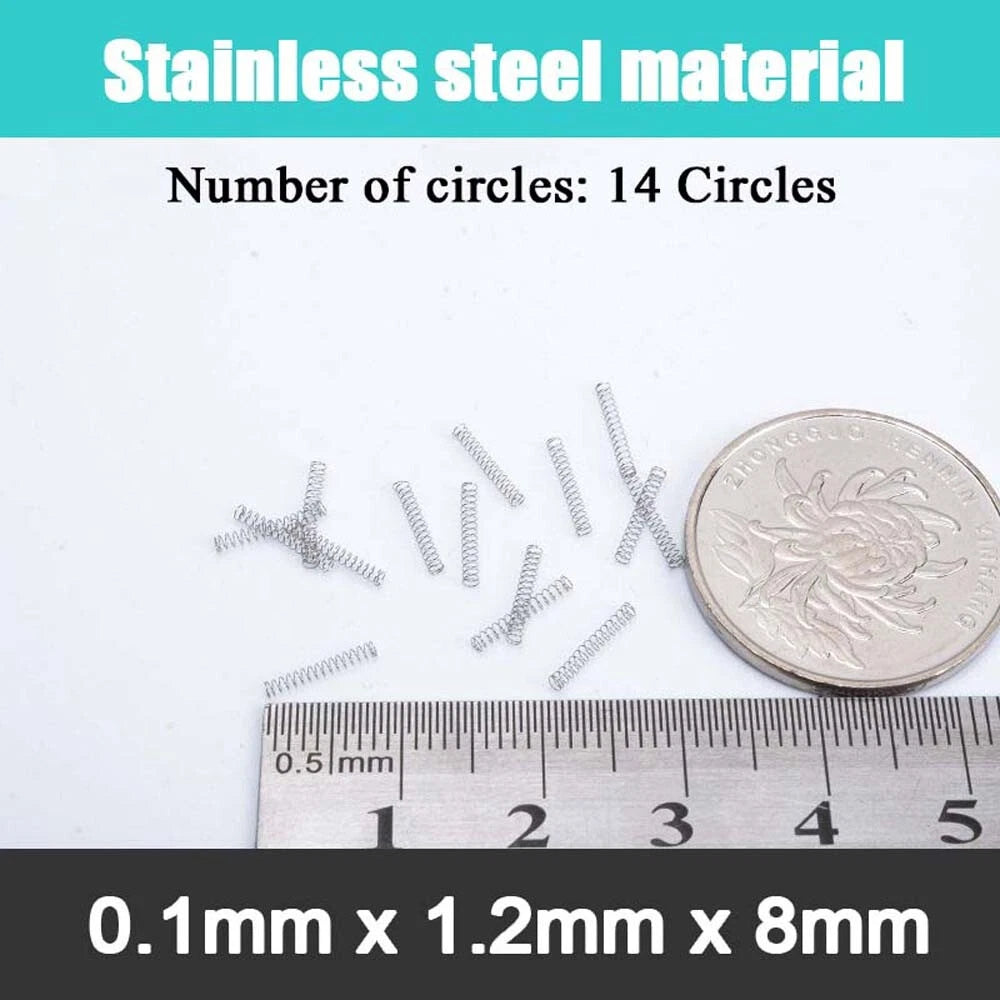 Stainless Steel Compression Springs Steel wire 0.1 mm small coil spring 5-20mm