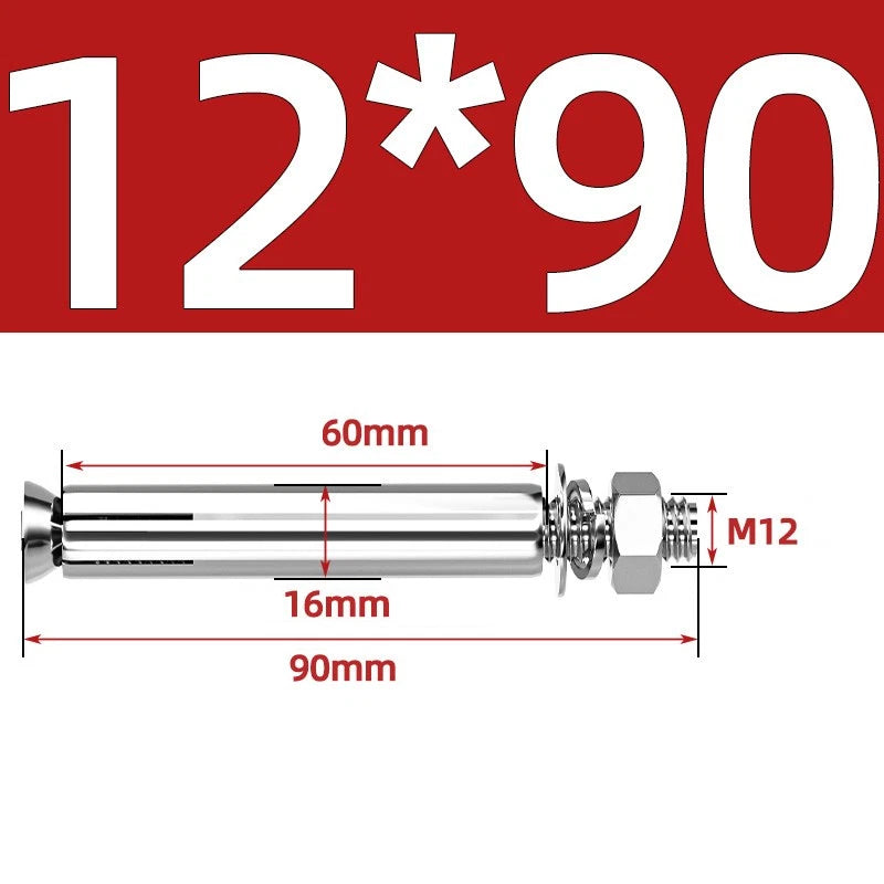 M6-M20 Stainless Steel Concrete Expansion Anchor Bolts – Extra Long
