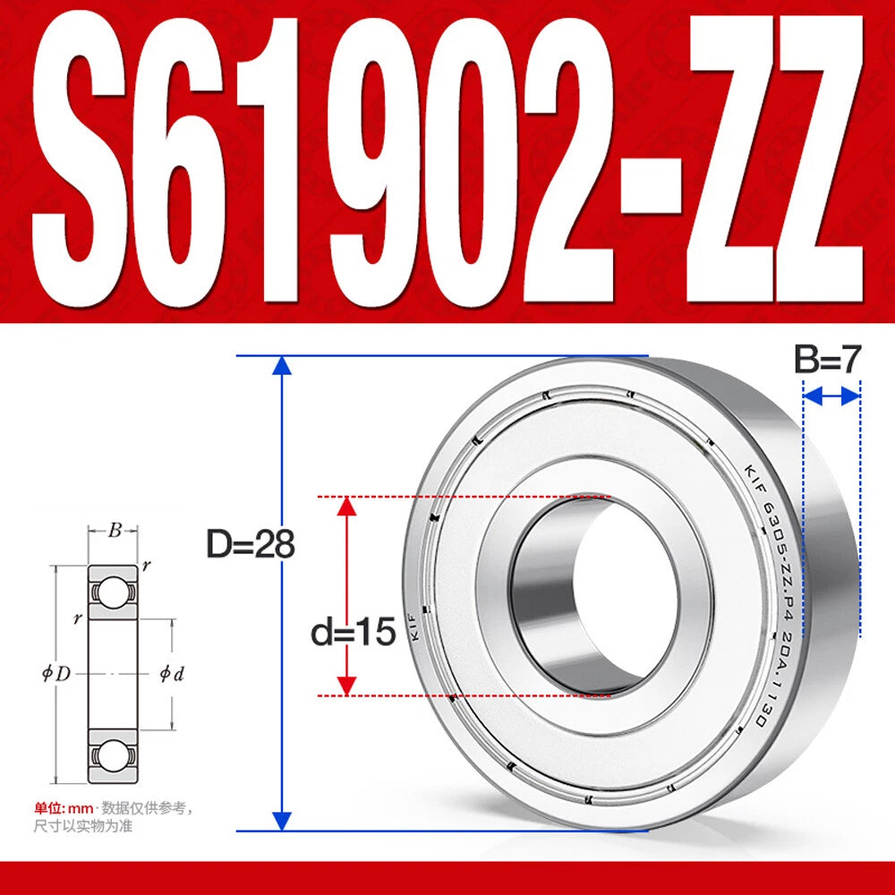 Miniature Stainless Deep Groove Ball Bearing Small Bearings Inner Dia-Ø 2mm-35mm