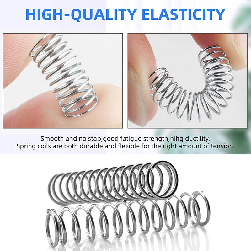 Compression Spring Wire Dia 0.9mm Pressure Small Stainless steel 8-50mm Length