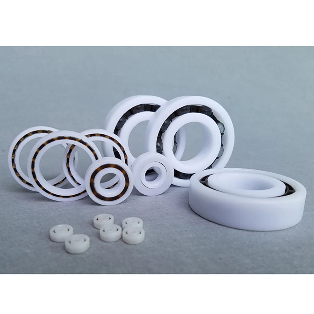 POM Plastic Bearing Glass Ball Miniature Deep Groove Ball Bearings Various Sizes