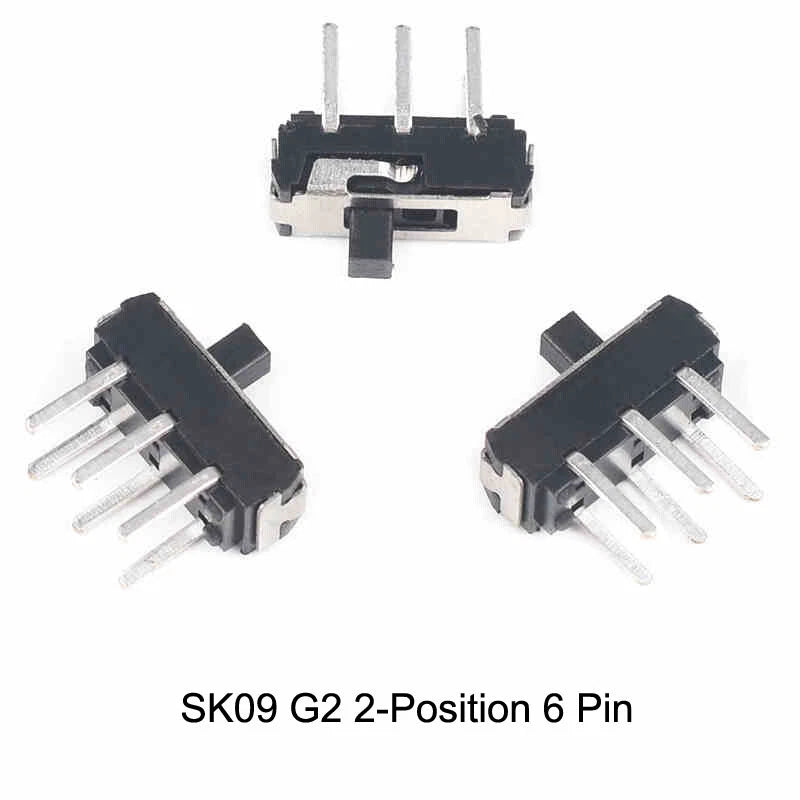 Miniature Slide Switch — 2P2T / 2P3T, 2 & 3 Position, SS/SK Series (G1.5–G6)