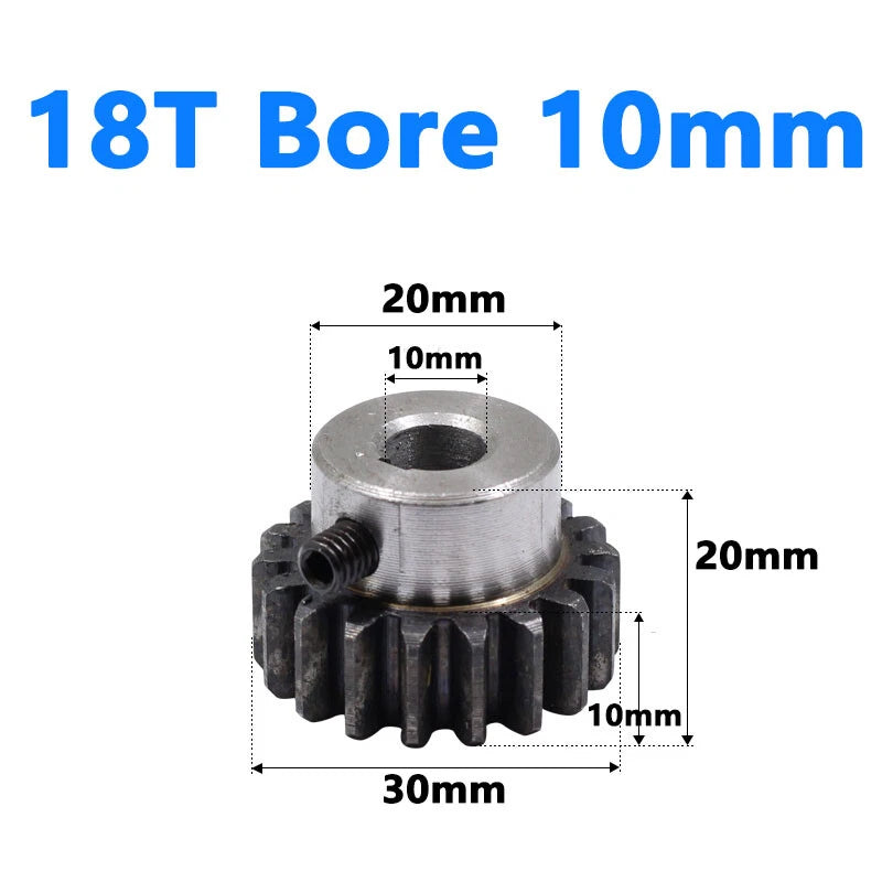 1.5 Module Spur Gear Bore 6/8/10/12/15mm Teeth 10-60 Pinion Pitch 4.71mm