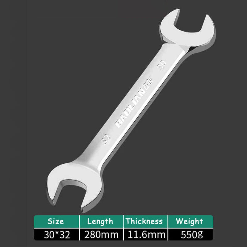 Thin Double Open End Spanner Repair Wrench Chrome Vanadium Steel Metric 6mm-36mm