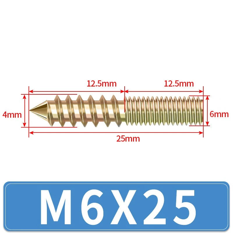Galvanized Double-Ended Threaded Studs M4 M5 M6 M8 M10, Fully & Half Thread