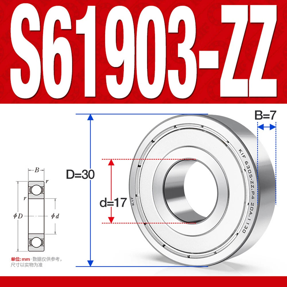 Miniature Stainless Deep Groove Ball Bearing Small Bearings Inner Dia-Ø 2mm-35mm