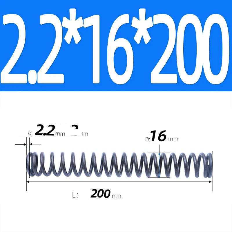 200mm Length Stainless Steel Compression Spring 2 - 4mm Pressure/ Coil Springs