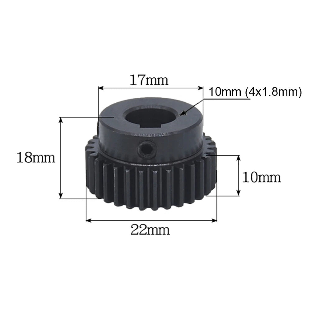 1 Modulus 20 Teeth Spur Gears Transmission Motor Gear Bore 4-12.7mm Pitch 3.14mm