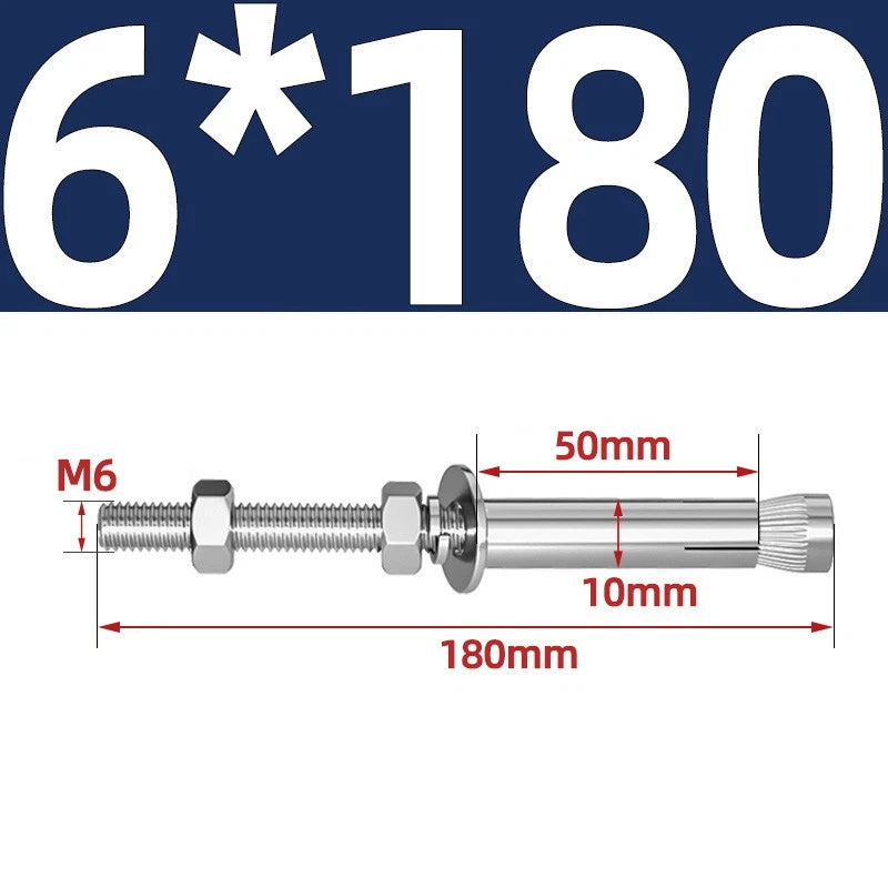 M6-M20 Stainless Steel Concrete Expansion Anchor Bolts – Extra Long