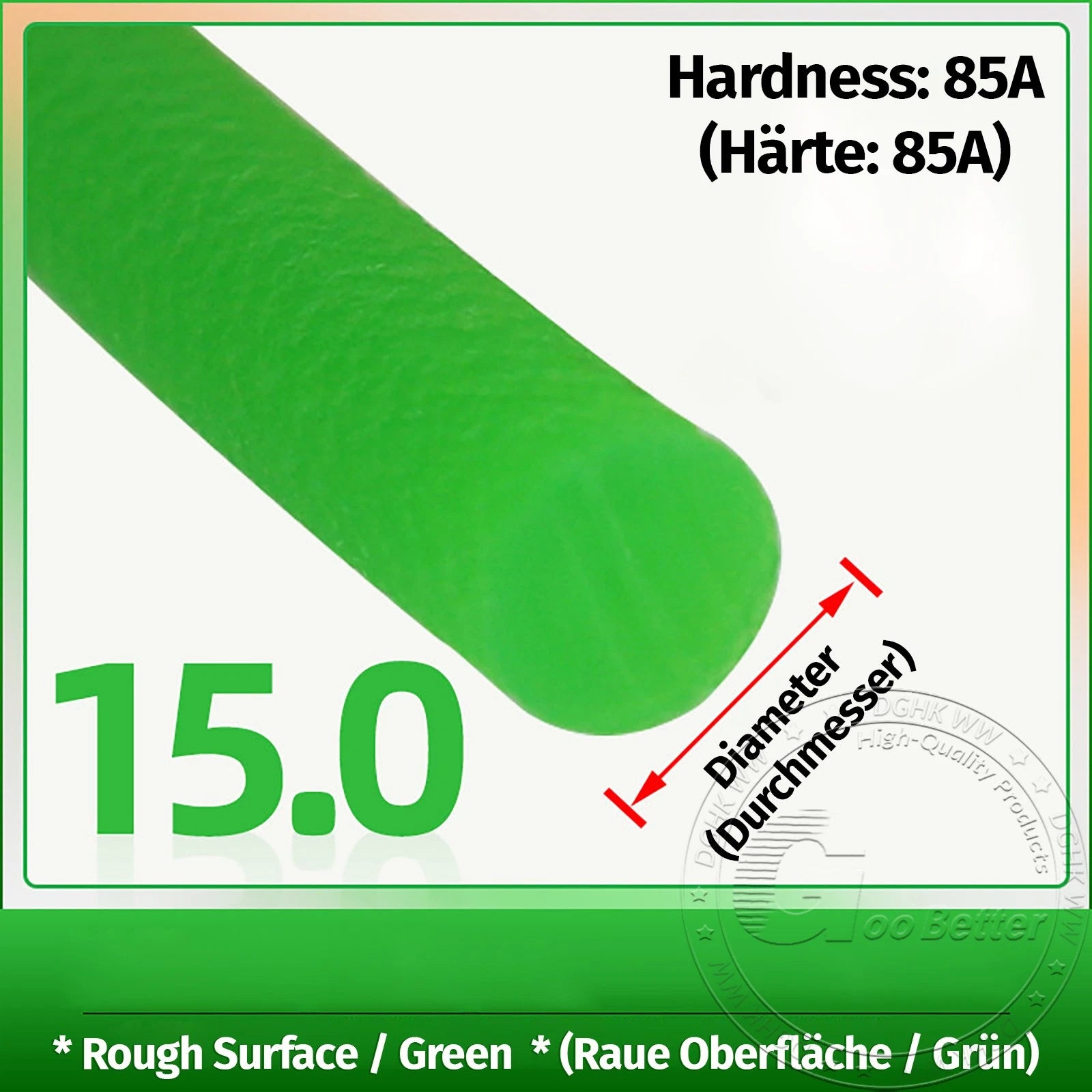 PU Round Drive Belt – Polyurethane Solid Round Belt, Smooth & Rough Surface, Dia 1.5mm–22mm