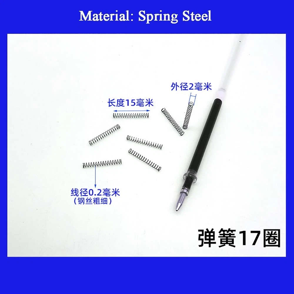Spring Steel Small Compression Spring 0.2/0.3/0.4mm Wire Diameter 3-50mm Length