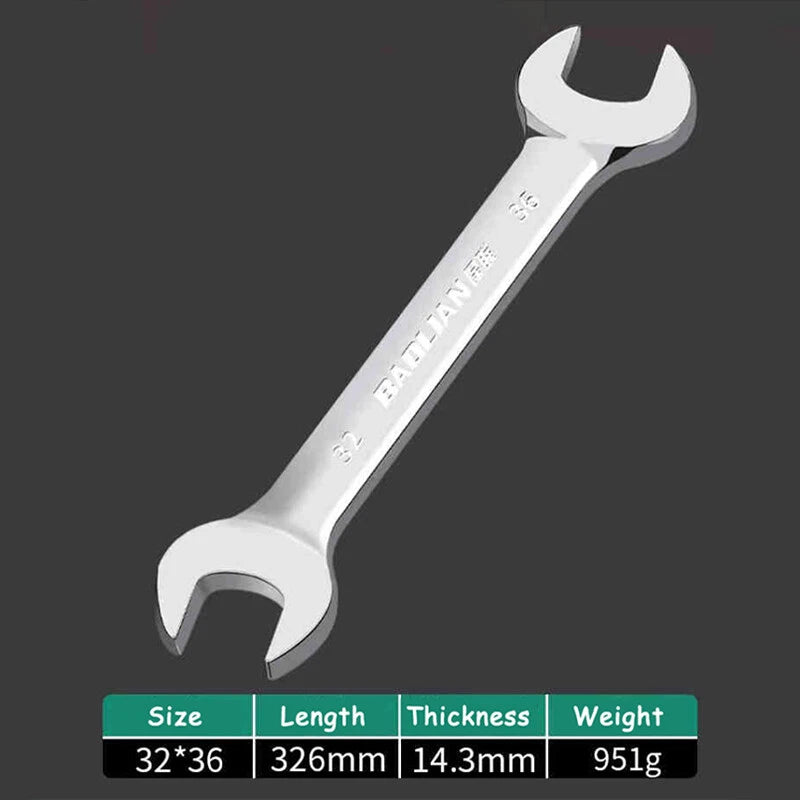 Thin Double Open End Spanner Repair Wrench Chrome Vanadium Steel Metric 6mm-36mm
