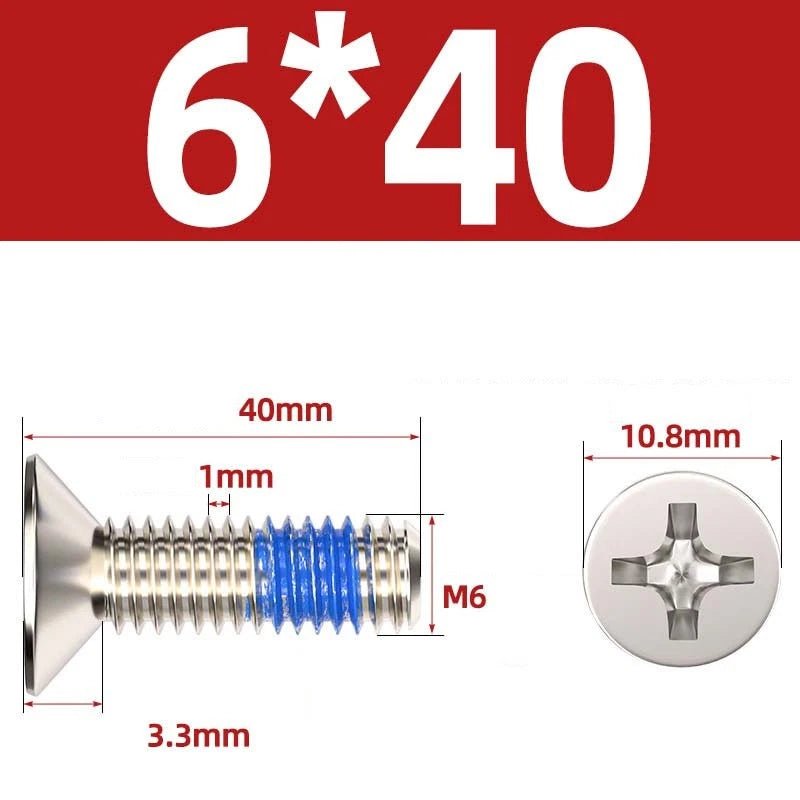 M1.2–M6 Phillips Flat Head Machine Screws | Carbon Steel | Black & Nickel Plated - HomeDIYer