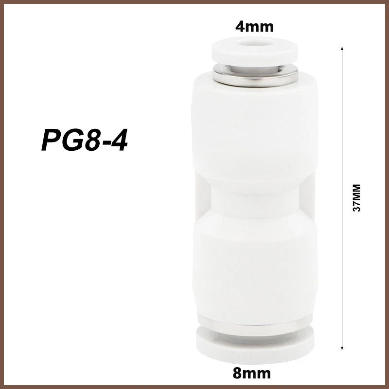 Pneumatic Push Fit Connectors Air Hose Speed Push In Fittings PU PE PY PG PEG