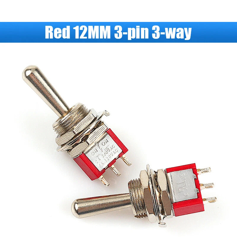 MTS PS Toggle Switch SPDT — 3/6/9/12 Pin, 2-Way/3-Way, Latching & Self-Reset