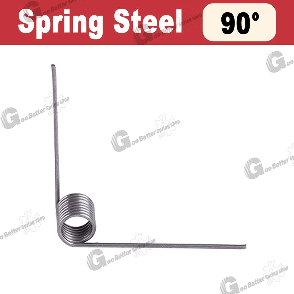 Torsion Spring (pack of 10), 0.3mm wire diameter, 2mm - 5mm OD, Right spring