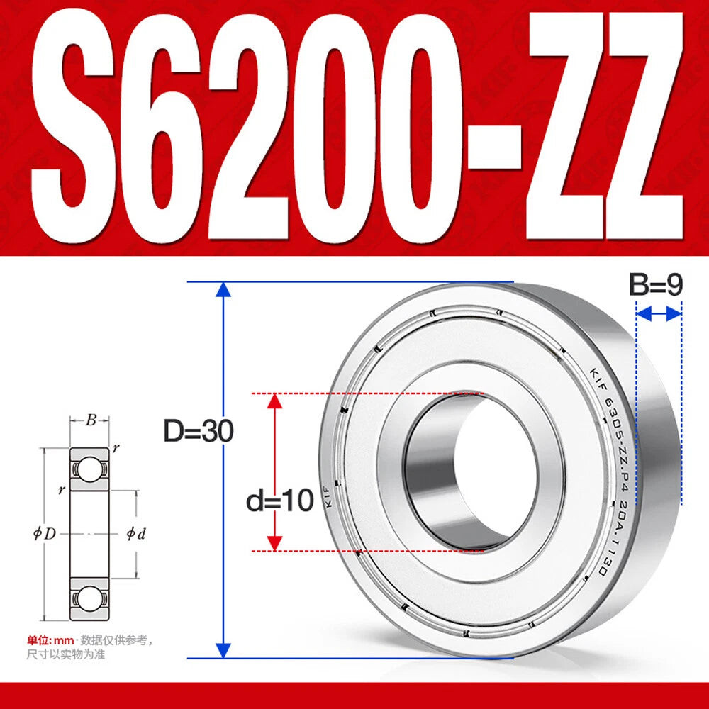 Miniature Stainless Deep Groove Ball Bearing Small Bearings Inner Dia-Ø 2mm-35mm