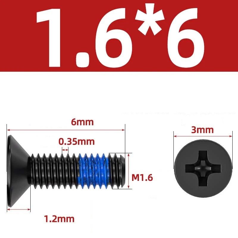 M1.2–M6 Phillips Flat Head Machine Screws | Carbon Steel | Black & Nickel Plated - HomeDIYer