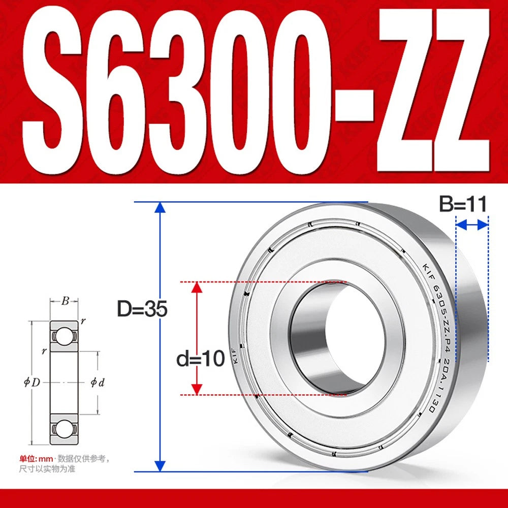 304/440 Stainless Steel Deep Groove Ball Bearing Bearings 6300 6301 6305 to 6312