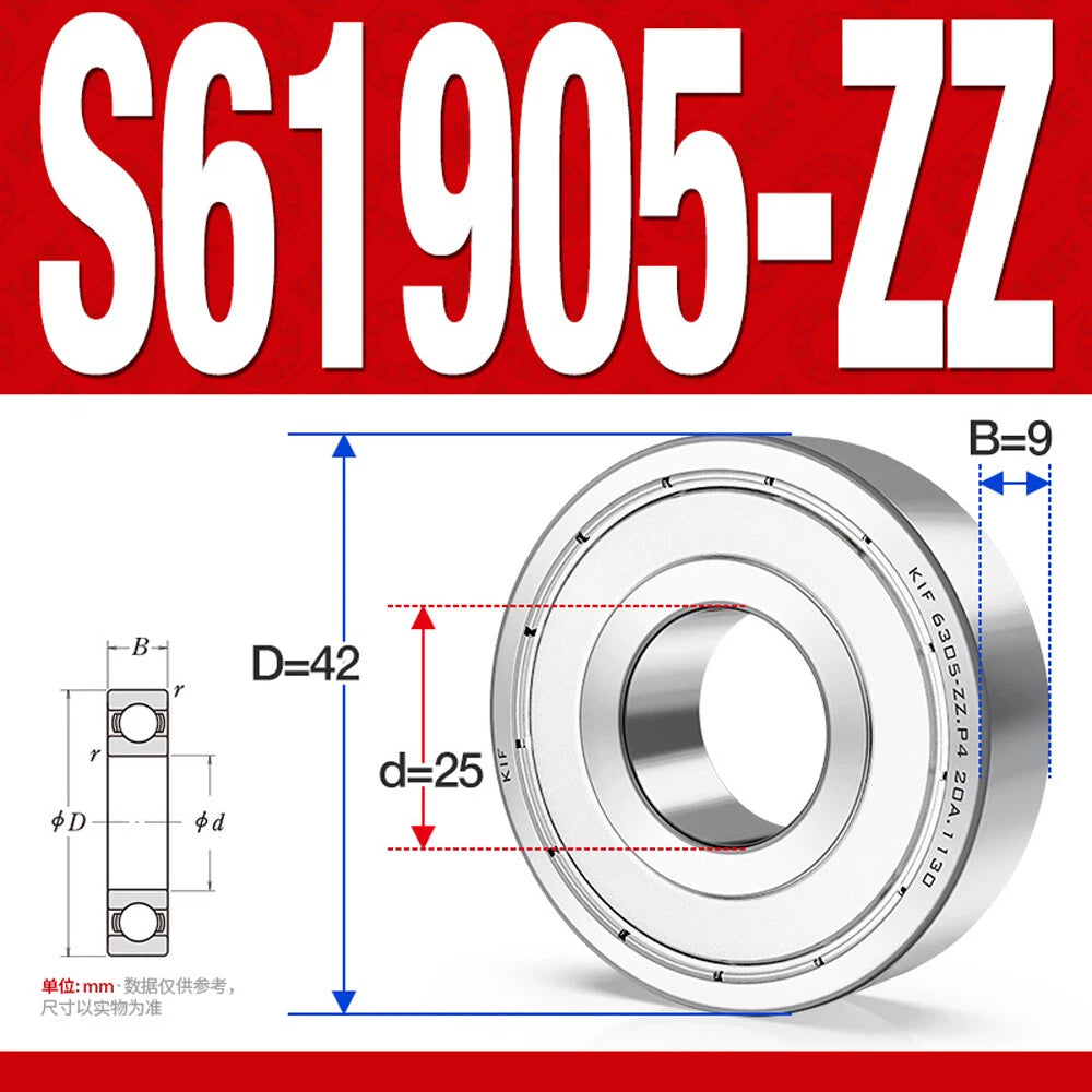 Miniature Stainless Deep Groove Ball Bearing Small Bearings Inner Dia-Ø 2mm-35mm