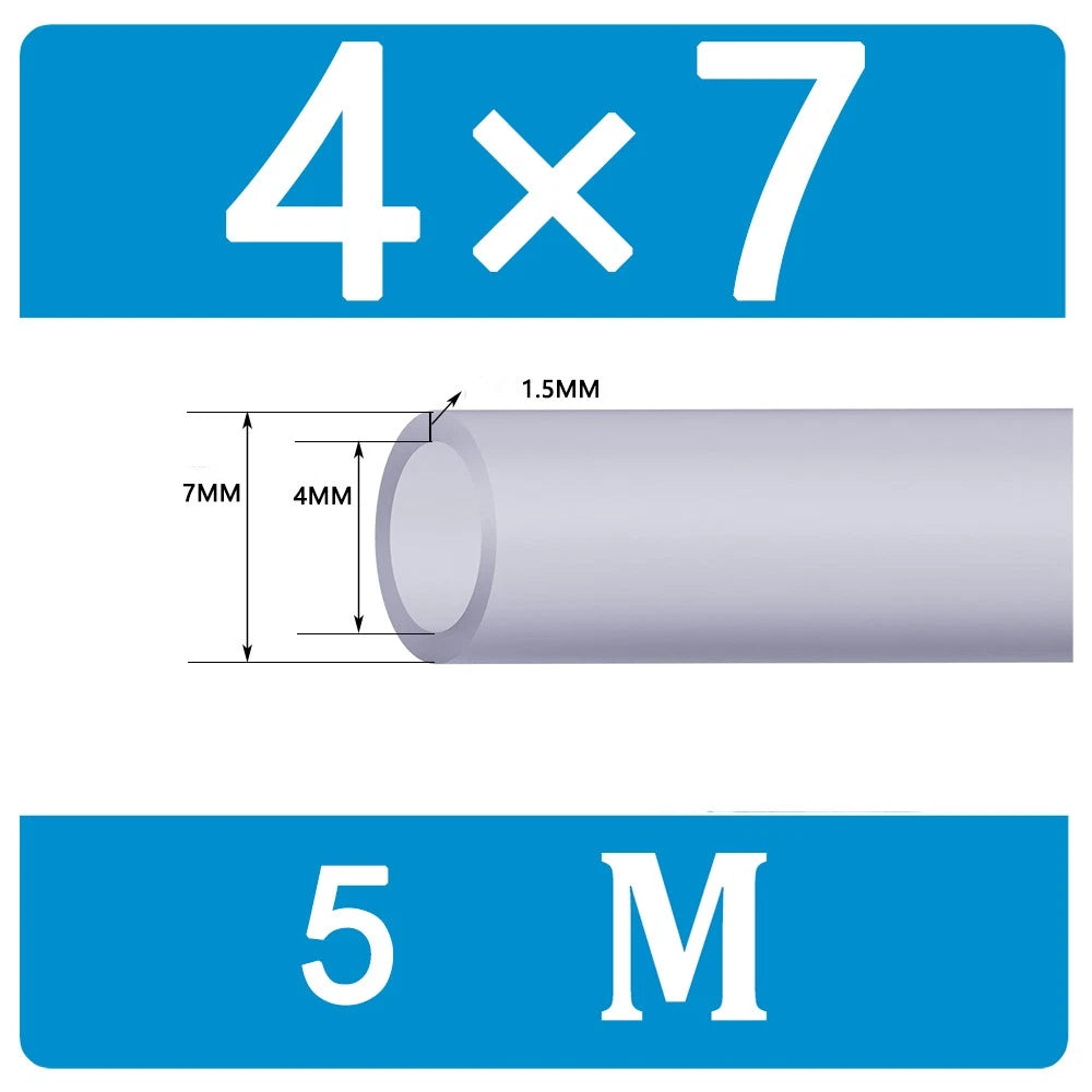 Food Grade Clear Translucent Silicone Tube Heat Resistant Hose Pipe Soft Rubber