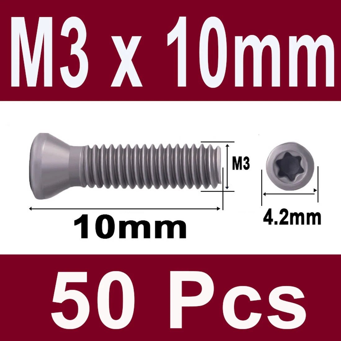 12.9 Grade Torx Flat Head Machine Screws — Carbon Steel, M1.6 to M6 - HomeDIYer