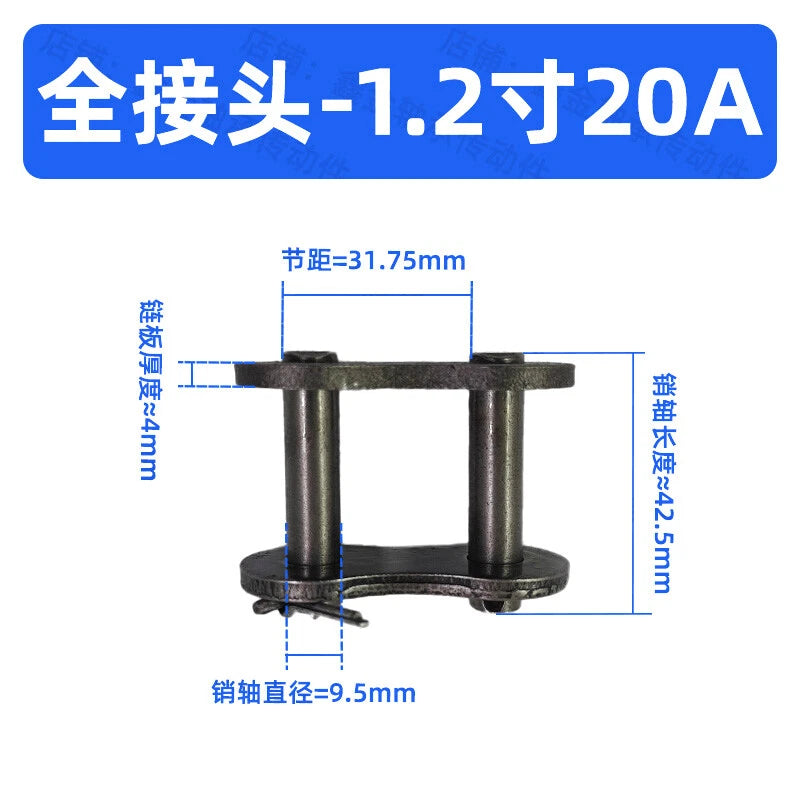Chain Connecting Links Standard Carbon Steel Roller Chain Fast Post Full/Half