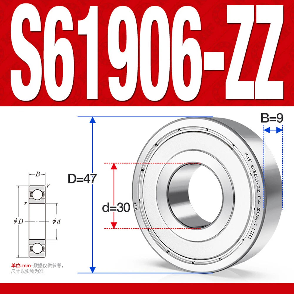 Miniature Stainless Deep Groove Ball Bearing Small Bearings Inner Dia-Ø 2mm-35mm