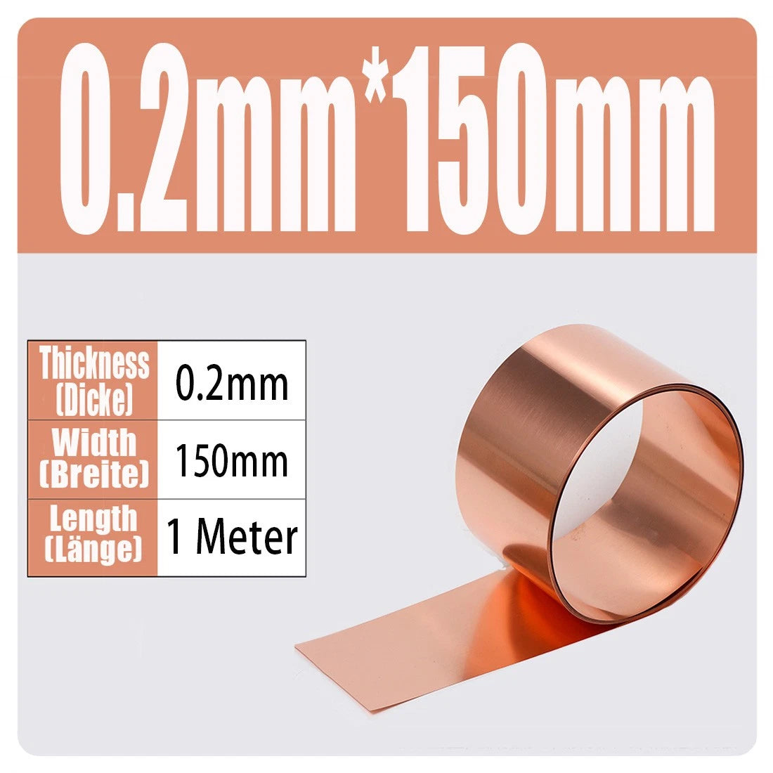 99.9% Flexible Pure Cu Metal Foil Plate Strip 0.01~1mm Thick Copper Sheet Roll