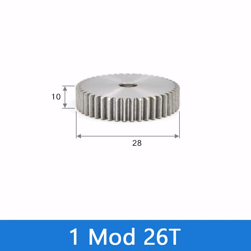 Spur Gear 45# Steel Transmission Gear 1/2 Module 12-160 Teeth Pinion Motor Gear