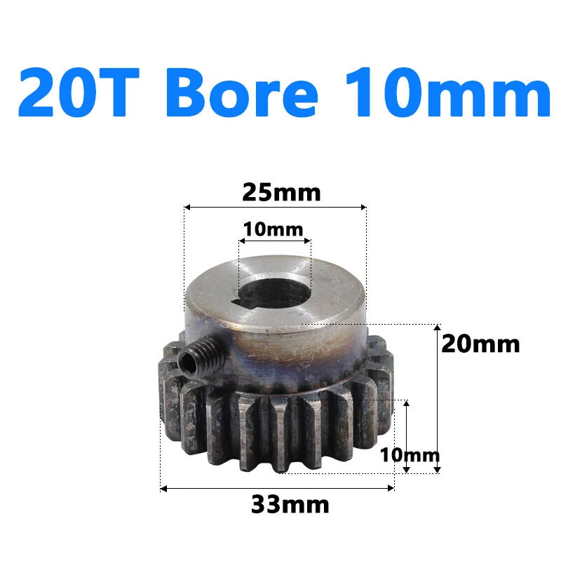 1.5 Module Spur Gear Bore 6/8/10/12/15mm Teeth 10-60 Pinion Pitch 4.71mm