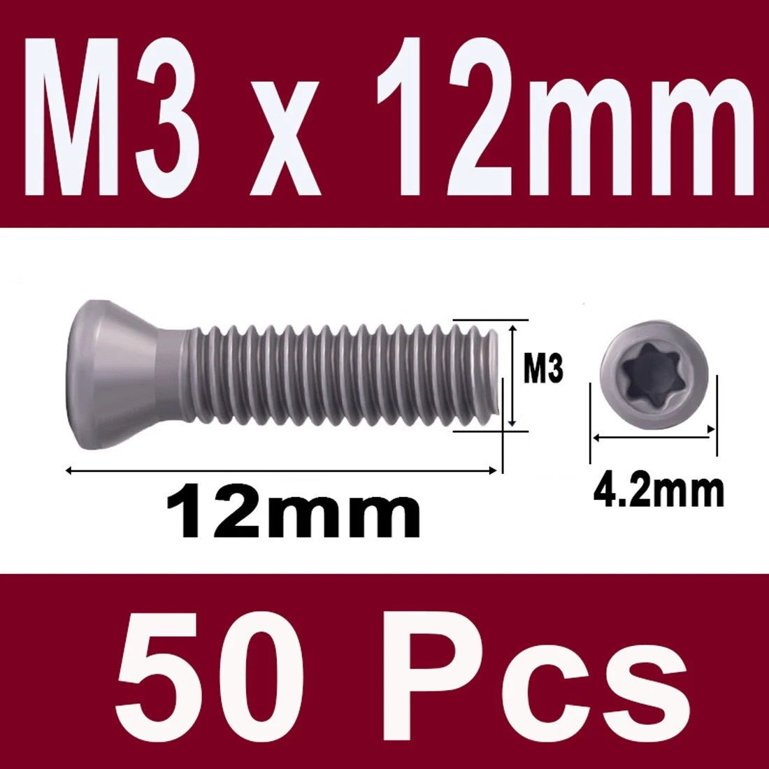 12.9 Grade Torx Flat Head Machine Screws — Carbon Steel, M1.6 to M6 - HomeDIYer