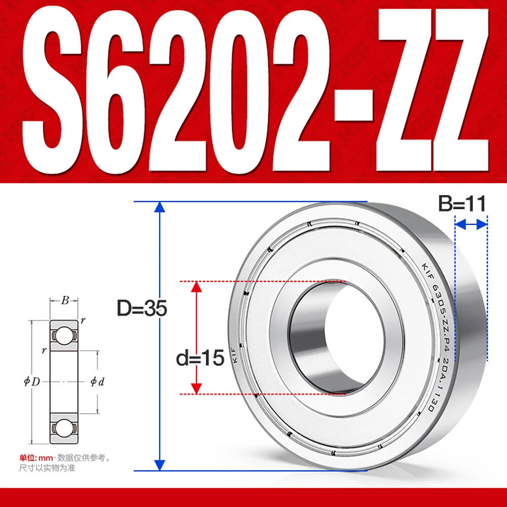 Miniature Stainless Deep Groove Ball Bearing Small Bearings Inner Dia-Ø 2mm-35mm